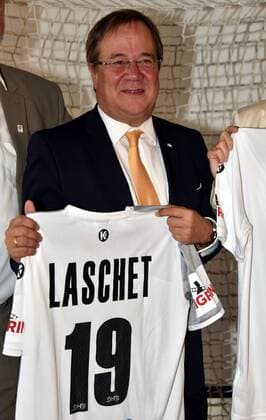 Ministerpräsident NRW Armin Laschet am 11.09.2018 in Köln bei der Pressekonferenz zum Stand der Vorbereitung zur Handball Weltmeisterschaft 2019 die im Zeitraum 10. bis 27. Januar mit u.a. 13 Begegnungen in Köln stattfindet.