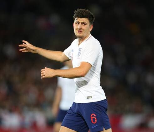Harry Maguire of England during the International Friendly Länderspiel match at the King Power Stadium, Leicester. Picture date 11th September 2018. Picture credit should read: Nigel French Sportimage EDITORIAL USE ONLY. No use with unauthorised audio, video, data, fixture lists, club league logos or live services. Online in-match use limited to 120 images, no video emulation. No use in betting, games or single club league player publications.