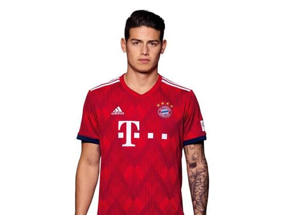 FUSSBALL 1. BUNDESLIGA SAISON 2018 2019 11.09.2018 Fototermin FC Bayern Muenchen: James Rodriguez Muenchen