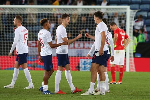 Fu?ball, Testspiel, England - Schweiz England v Switzerland International Friendly L?nderspiel The England players at the end of the International Friendly match at the King Power Stadium, Leicester Content Not Available For UK Newspapers Copyright: xPaulxChestertonx FIL-12259-0091