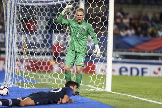 Fußball, U21, EM Quali, Frankreich - Luxemburg September 11, 2018 - Strasbourg, France - Martin Terrier (FRA) and Valentin Roulez (LUX) during the match between France and Luxembourg European Under-21 Championship 2019 Qualifying Round at Stade La Meinau in France on September 11, 2018. France v Luxembourg - Luxembourg European U21 U 21  - ZUMAn230 20180911_zaa_n230_399 Copyright: xElyxandroxCegarrax
