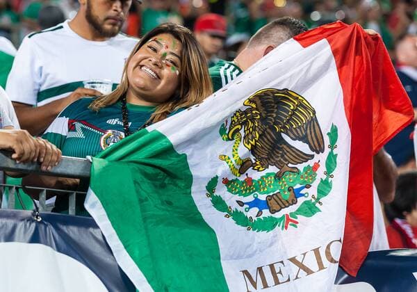 NASHVILLE, TN - SEPTEMBER 11: Mexico fans show the support during a match between the United States and Mexico on September 11, 2018, at Nissan Stadium in Nashville, TN. (Photo by Bryan Lynn Icon Sportswire) SOCCER: SEP 11 Mexico v USA Icon180911001 EDITORIAL USE ONLY