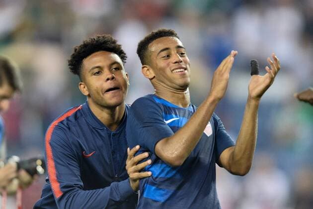September 11, 2018 - Nashville, Tennessee, United States - Nashville, TN - Tuesday September 11, 2018: The men s national teams of the United States (USA) and Mexico (MEX) played an International Friendly Länderspiel at Nissan Stadium. Tyler Adams - ZUMAt139 20180911_zaa_t139_123 Copyright: xJohnxToddx