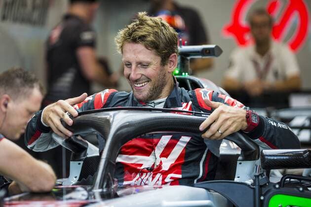 Motorsports: FIA Formula One World Championship WM Weltmeisterschaft 2018, Grand Prix of Singapore, 8 Romain Grosjean (FRA, Haas F1 Team), Singapore Singapore