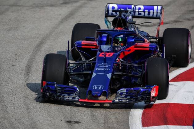 14th September 2018, Marina Bay Street Circuit, Singapore; Formula One Grand Prix of Singapore, Friday free practice; Red Bull Toro Rosso Honda driver Brendon Hartley  ActionPlus12061996 StephenxBlackberry
