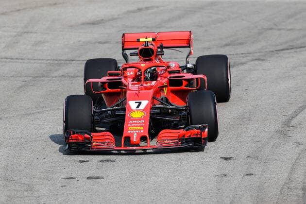 14th September 2018, Marina Bay Street Circuit, Singapore; Formula One Grand Prix of Singapore, Friday free practice; Scuderia Ferrari driver Kimi Raikkanen  ActionPlus12061989 StephenxBlackberry