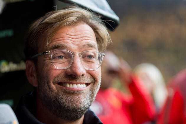 Dortmund, Germany 07.09.2018, Abschiedsspiel Roman Weidenfeller, Trainer Juergen Klopp (Liverpool) lacht, lachen ( DeFodi001 *** Dortmund Germany 07 09 2018 Farewell game Roman Weidenfeller Coach Juergen Klopp Liverpool laughs laugh DeFodi001
