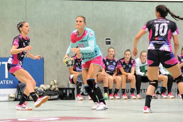 Julia Behnke (TusSies Metzingen 93) TusSies Metzingen, Women, EHF-Cup, Round 1, 14.09.2018, Foto:TBaur Eibner TusSies Metzingen vs. HZRK Grude Metzingen Copyright: xEIBNER TobiasxBaurx EP_TBR