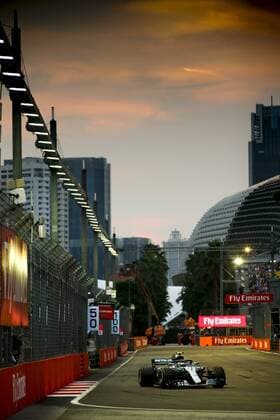 Motorsports: FIA Formula One World Championship WM Weltmeisterschaft 2018, Grand Prix of Singapore, 77 Valtteri Bottas (FIN, Mercedes AMG Petronas Motorsport), Singapore Singapore
