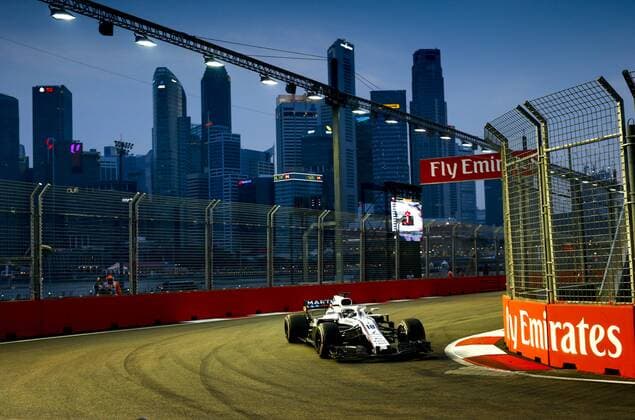 Motorsports: FIA Formula One World Championship WM Weltmeisterschaft 2018, Grand Prix of Singapore, 18 Lance Stroll (CAN, Williams Martini Racing), Singapore Singapore