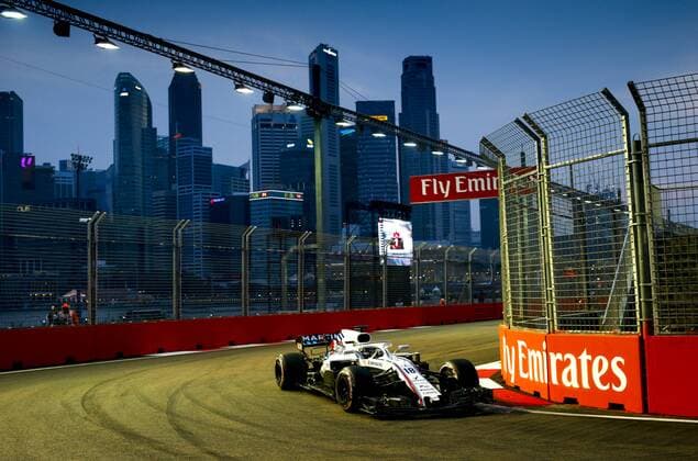 Motorsports: FIA Formula One World Championship WM Weltmeisterschaft 2018, Grand Prix of Singapore, 18 Lance Stroll (CAN, Williams Martini Racing), Singapore Singapore
