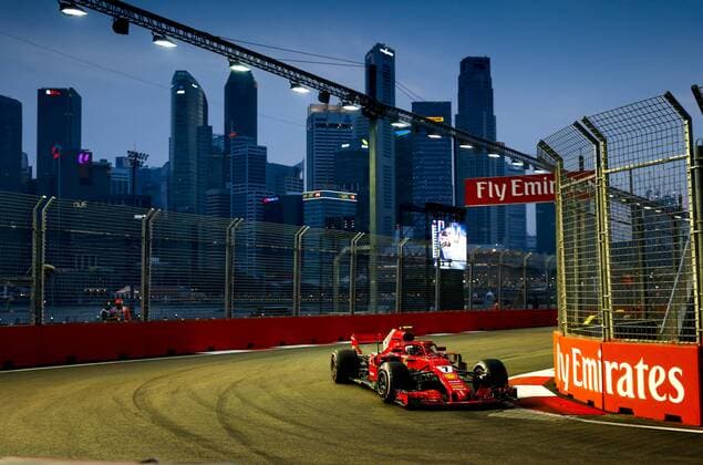 Motorsports: FIA Formula One World Championship WM Weltmeisterschaft 2018, Grand Prix of Singapore, 7 Kimi Raikkonen (FIN, Scuderia Ferrari), Singapore Singapore