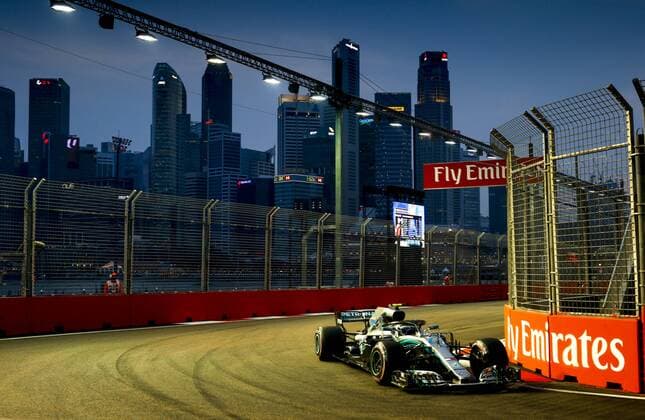 Motorsports: FIA Formula One World Championship WM Weltmeisterschaft 2018, Grand Prix of Singapore, 77 Valtteri Bottas (FIN, Mercedes AMG Petronas Motorsport), Singapore Singapore