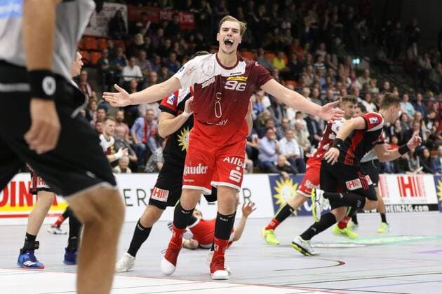 Tim Zechel (TUSEM Essen 96) in Rage, TuS N-Luebbecke vs TUSEM Essen, Handball, 2. Bundesliga, 15.09.2018, TuS N-Luebbecke vs TUSEM Essen, Handball, 2. Bundesliga, 15.09.2018 Luebbecke Copyright: xEIBNER JanxStrohdiekx EP_JSK