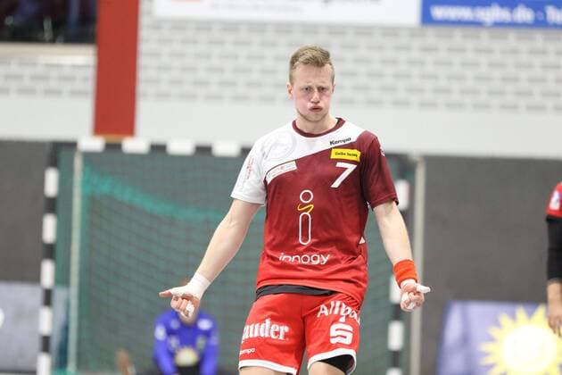 Jubel bei Luca Witzke (TUSEM Essen 7), TuS N-Luebbecke vs TUSEM Essen, Handball, 2. Bundesliga, 15.09.2018, TuS N-Luebbecke vs TUSEM Essen, Handball, 2. Bundesliga, 15.09.2018 Luebbecke Copyright: xEIBNER JanxStrohdiekx EP_JSK