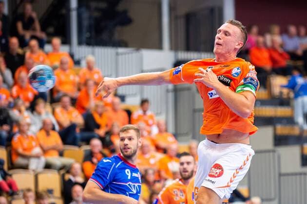 180915 Kristianstads Philip Henningsson under handbollsmatchen i Champions League mellan Kristianstad och Meshkov Brest den 15 september 2018 i Kristianstad. Copyright: AvdoxBilkanovic BB180915AB045