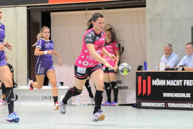 Katharina Beddies (TusSies Metzingen 66) TusSies Metzingen, Women, EHF-Cup, Round 1, 15.09.2018, Foto:TBaur Eibner TusSies Metzingen vs. HZRK Grude Metzingen Copyright: xEIBNER TobiasxBaurx EP_TBR