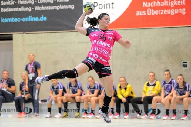 Katharina Beddies (TusSies Metzingen 66) TusSies Metzingen, Women, EHF-Cup, Round 1, 15.09.2018, Foto:TBaur Eibner TusSies Metzingen vs. HZRK Grude Metzingen Copyright: xEIBNER TobiasxBaurx EP_TBR