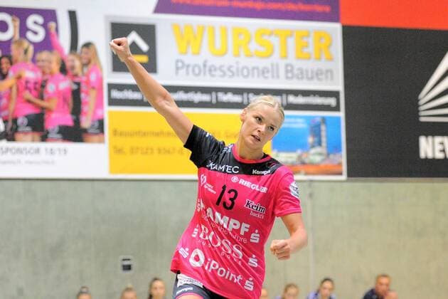 Shenia Minevskaja (TusSies Metzingen 13) TusSies Metzingen, Women, EHF-Cup, Round 1, 15.09.2018, Foto:TBaur Eibner TusSies Metzingen vs. HZRK Grude Metzingen Copyright: xEIBNER TobiasxBaurx EP_TBR