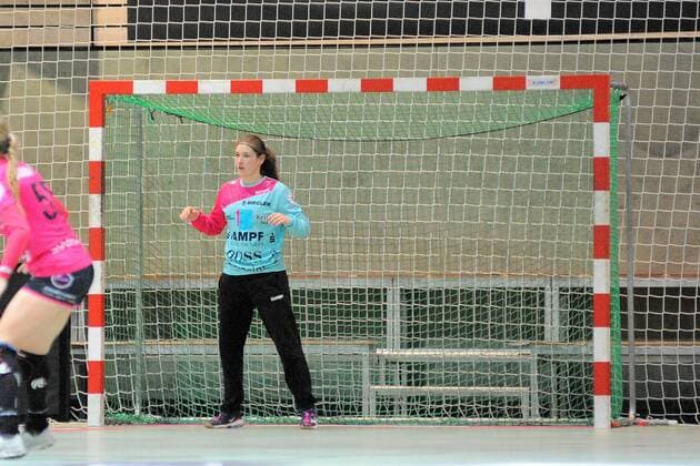 Jesse van de Polder (TusSies Metzingen 1) im Tor TusSies Metzingen, Women, EHF-Cup, Round 1, 15.09.2018, Foto:TBaur Eibner TusSies Metzingen vs. HZRK Grude Metzingen Copyright: xEIBNER TobiasxBaurx EP_TBR