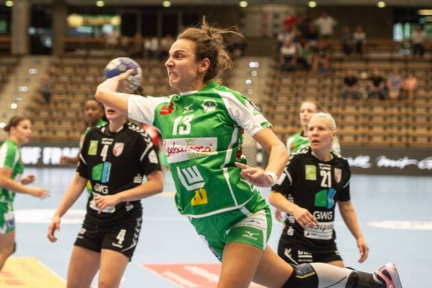 Iris Guberinic (Frisch Auf Frauen 13), Frisch Auf! Göppingen vs. SV Union Halle-Neustadt, Handball, Frauen, 1. Bundesliga, 15.09.2018, Frisch Auf! Göppingen vs. SV Union Halle-Neustadt, Handball, Frauen, 1. Bundesliga, 15.09.2018, Göppingen Copyright: xEIBNER Michael_Schmidtx EP_MST