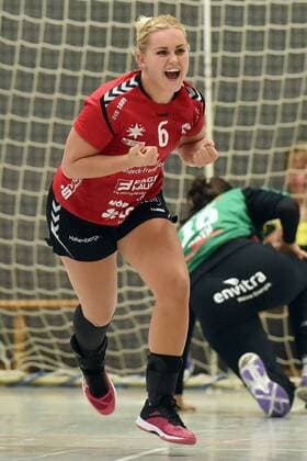 Jubel bei Anouk Nieuwenweg (HSG Bad Wildungen Vipers) -- Handball --- 1. Bundesliga Frauen --- HSG Bad Wildungen Vipers vs Neckarsulmer Union --- 15.09.2018, Handball --- 1. Bundesliga Frauen --- HSG Bad Wildungen Vipers vs Neckarsulmer Sport-Union --- 15.09.2018 Bad Wildungen Copyright: xEIBNER RolandxSippelx EP_RSL
