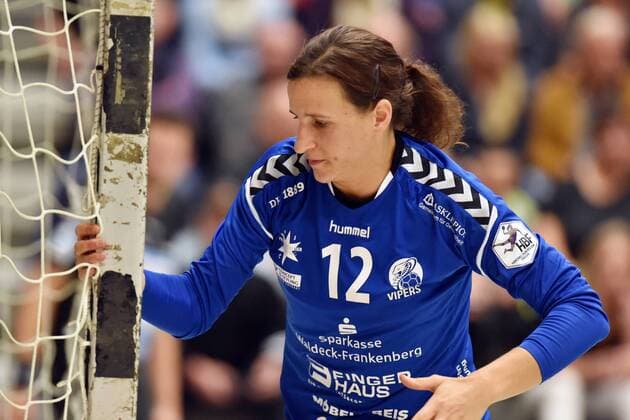 Manuela Bruetsch (Torfrau HSG Bad Wildungen Vipers) -- Handball --- 1. Bundesliga Frauen --- HSG Bad Wildungen Vipers vs Neckarsulmer Union --- 15.09.2018, Handball --- 1. Bundesliga Frauen --- HSG Bad Wildungen Vipers vs Neckarsulmer Sport-Union --- 15.09.2018 Bad Wildungen Copyright: xEIBNER RolandxSippelx EP_RSL