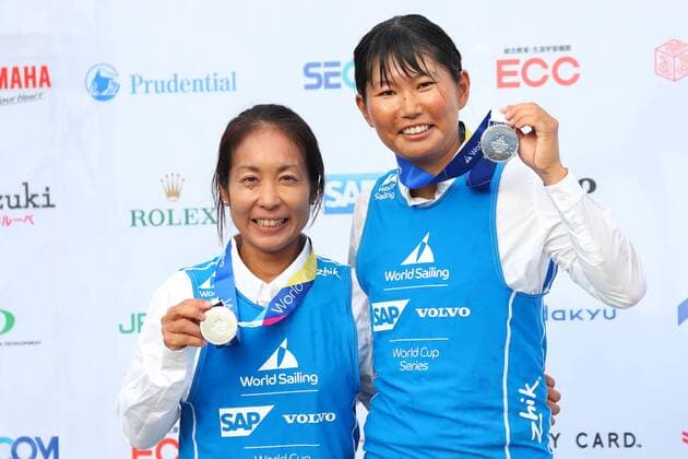 Ai Yoshida & Miho Yoshioka (JPN), SEPTEMBER 16, 2018 - Sailing : World Cup Series Enoshima Women s 470 Award Ceremony in Kanagawa, Japan. NOxTHIRDxPARTYxSALES.  (85810273)