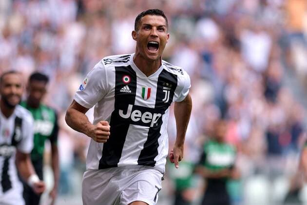 Fußball, Juventus Turin - Sassuolo Calcio Esultanza go Cristiano Ronaldo Juventus Goal celebration Torino 16-09-2018 Allianz Stadium Football Calcio Serie A 2018 2019 Juventus - Sassuolo Foto Federico Tardito OneNine Insidefoto feedericoxtardito