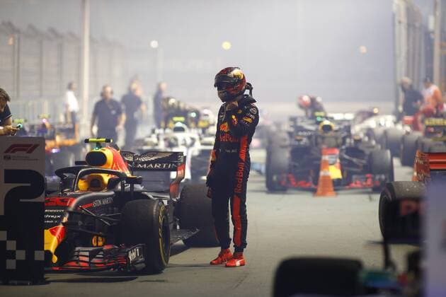 Motorsports: FIA Formula One World Championship WM Weltmeisterschaft 2018, Grand Prix of Singapore, 33 Max Verstappen (NLD, Aston Martin Red Bull Racing), Singapore Singapore