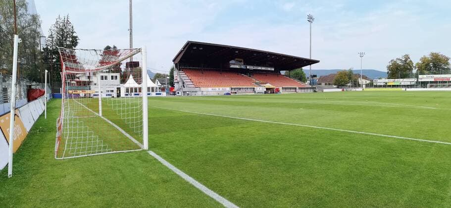 16.09.2018 Aarau Stadion Brügglifeld , SCHWEIZ , Saison 2018 2019 Fussball Schweizer Cup 1 16 Final FC Aarau - Neuchatel Xamax Stadion Brügglifeld in Aarau