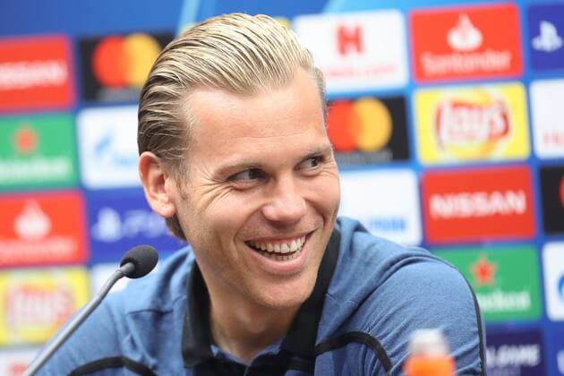 Club s Ruud Vormer pictured during a press conference PK Pressekonferenz of Belgian soccer team Club Brugge KV, Monday 17 September 2018 in Brugge. Tomorrow Club will meet German club Borussia Dortmund on day one of the UEFA Champions League, in group A. BRUNOxFAHY  x05428155x