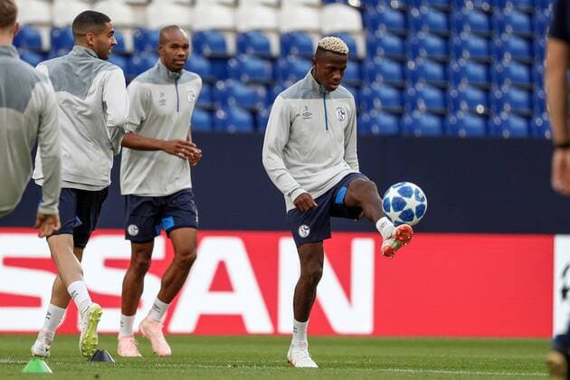 17.09.2018, Fussball, Saison 2018 2019, Champions League, Abschlusstraining - FC Schalke 04 Hamza Mendyl (FC Schalke 04) Gelsenkirchen Veltins Arena NRW Deutschland