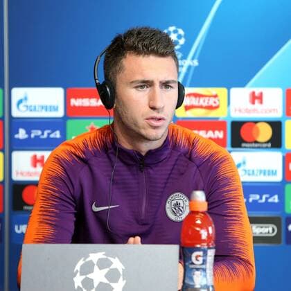 Manchester City Presser Aymeric Laporte of Manchester City speaks during a press conference PK Pressekonferenz at City Football Academy, Manchester Content Not Available For UK Newspapers Copyright: xStevexMcCormickx FIL-12289-0003