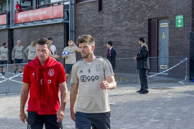 18-09-2018 VOETBAL: TRAINING EN PERSCONFERENTIE AJAX: AMSTERDAM Klaas Jan Huntelaar Foto: SCS Michel Utrecht xVIxVIxImagesx xSoenarxChamidxsportfotografiexIVx 12161799