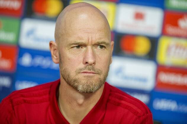 18-09-2018 VOETBAL: TRAINING EN PERSCONFERENTIE AJAX: AMSTERDAM Erik ten Hag, trainer Ajax Foto: SCS Michel Utrecht xVIxVIxImagesx xSoenarxChamidxsportfotografiexIVx 12161829