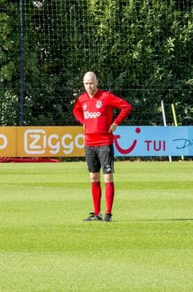 18-09-2018 VOETBAL: TRAINING EN PERSCONFERENTIE AJAX: AMSTERDAM Erik ten Hag, trainer Ajax Foto: SCS Michel Utrecht xVIxVIxImagesx xSoenarxChamidxsportfotografiexIVx 12161822