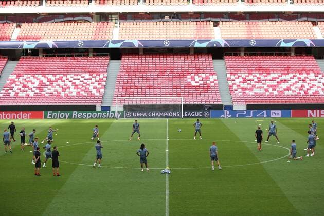September 18, 2018 - Lisbon, Portugal - Bayern s team players attend a training session on the eve of the UEFA Champions League Group E football match SL Benfica vs Bayern Munich at the Luz stadium in Lisbon, Portugal on September 18, 2018. UEFA Champions League Group E - Bayern Munich s press conference PK Pressekonferenz and training session - ZUMAf123 20180918_zap_f123_009 Copyright: xPedroxFiuzax