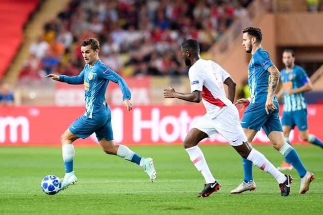 07 ANTOINE GRIEZMANN (atl) FOOTBALL : Monaco vs Atletico Madrid - Ligue des Champions - 18 09 2018 FEP Panoramic 
