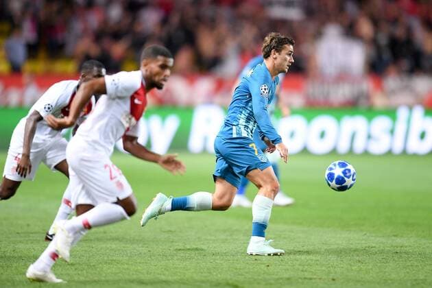 07 ANTOINE GRIEZMANN (atl) FOOTBALL : Monaco vs Atletico Madrid - Ligue des Champions - 18 09 2018 FEP Panoramic 
