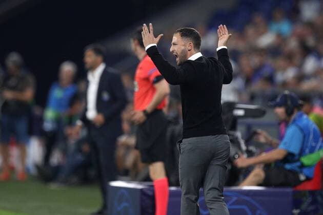 18.09.2018, Fussball, Saison 2018 2019, Champions League, 1. Spieltag - FC Schalke 04 - FC Porto Cheftrainer Domenico TEDESCO (FC Schalke 04) Gelsenkirchen Veltins Arena NRW Deutschland