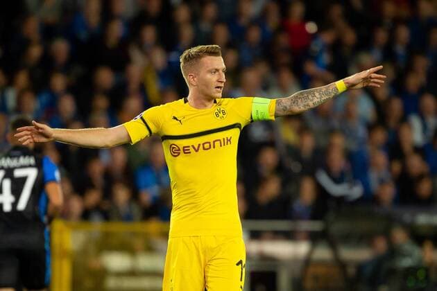 Bruegge, Belgien, 18.09.2018, UEFA Champions League - 2018 19 Season, Vorrunde, Gruppenphase - Gruppe A - 1. Spieltag, Club Bruegge - BV Borussia Dortmund, Marco Reus (BVB) gestikuliert ( DeFodi001