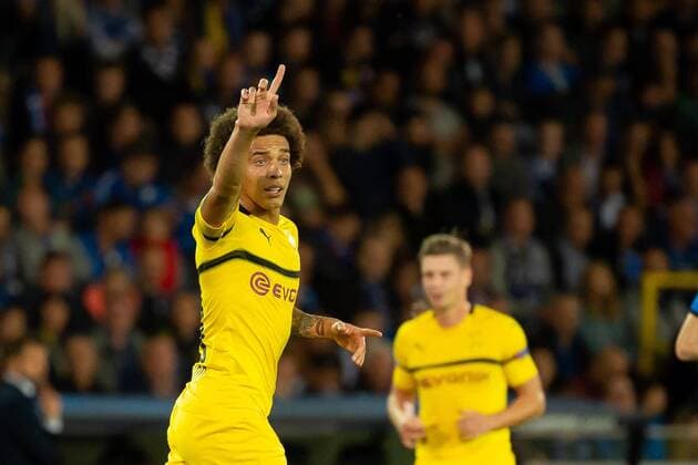 Bruegge, Belgien, 18.09.2018, UEFA Champions League - 2018 19 Season, Vorrunde, Gruppenphase - Gruppe A - 1. Spieltag, Club Bruegge - BV Borussia Dortmund, Axel Witsel (BVB) gestikuliert ( DeFodi001