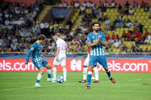 19 DIEGO COSTA (ATL) - JOIE FOOTBALL : Monaco vs Atletico Madrid - Ligue des Champions - 18 09 2018 FEP Panoramic 