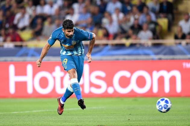 19 DIEGO COSTA (ATL) - BUT FOOTBALL : Monaco vs Atletico Madrid - Ligue des Champions - 18 09 2018 FEP Panoramic 