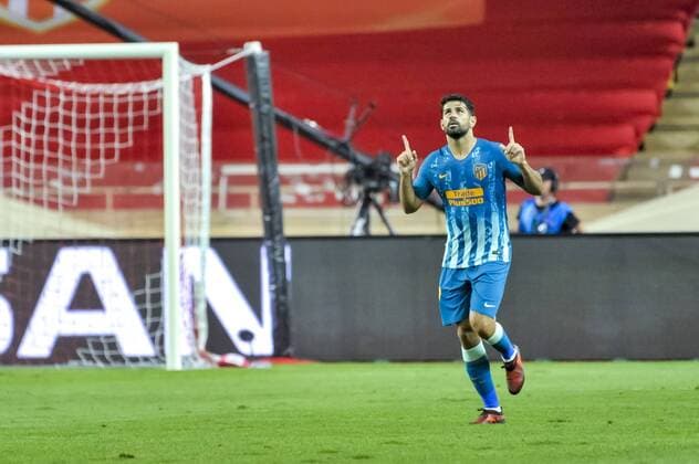 joie - Diego Costa (Atletico Madrid) FOOTBALL : AS Monaco vs Atletico Madrid - Ligue des champions - Monaco - 18 09 2018 NorbertScanella Panoramic 