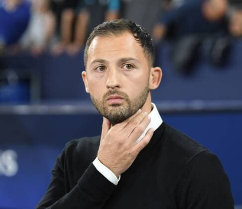 CL FC Schalke 04 - FC Porto 18.09.2018 Trainer Domenico Tedesco (Schalke) DFL REGULATIONS PROHIBIT ANY USE OF PHOTOGRAPHS AS IMAGE SEQUENCES AND OR QUASI-VIDEO