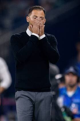 Trainer Domenico Tedesco (FC Schalke 04) beim Champions League Spiel zwischen dem FC Schalke 04 und dem FC Porto am 18.09.2018, FC Schalke 04 vs FC Porto, Champions League Gruppenphase, 18.09.2018 Gelsenkirchen Copyright: xSchuelerx xEibnerx-xPressefotox EP_EER