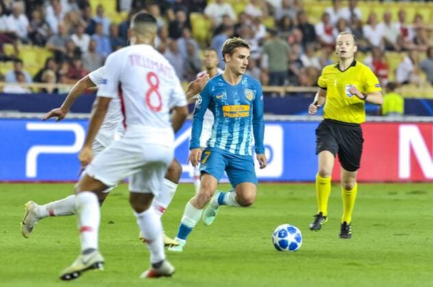 Antoine Griezmann (Atletico Madrid) FOOTBALL : AS Monaco vs Atletico Madrid - Ligue des champions - Monaco - 18 09 2018 NorbertScanella Panoramic 