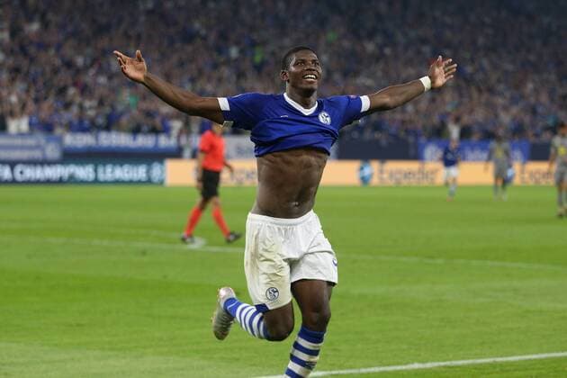 Sport Bilder des Tages 18.09.2018, Fussball, Saison 2018 2019, Champions League, 1. Spieltag - FC Schalke 04 - FC Porto Breel EMBOLO (FC Schalke 04) Gelsenkirchen Veltins Arena NRW Deutschland